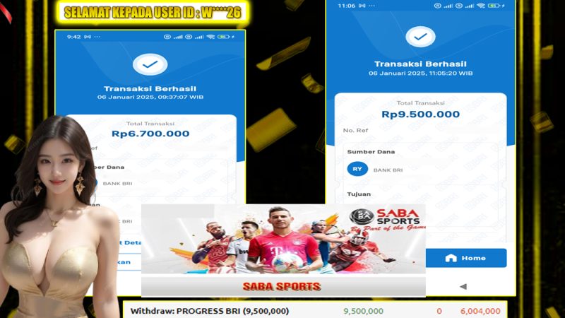 KEMENANGAN MEMBER BERMAIN DI SABA SPORTSBOOK