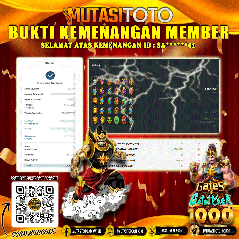 WITHDRAW GATES OF GATOT KACA 1000