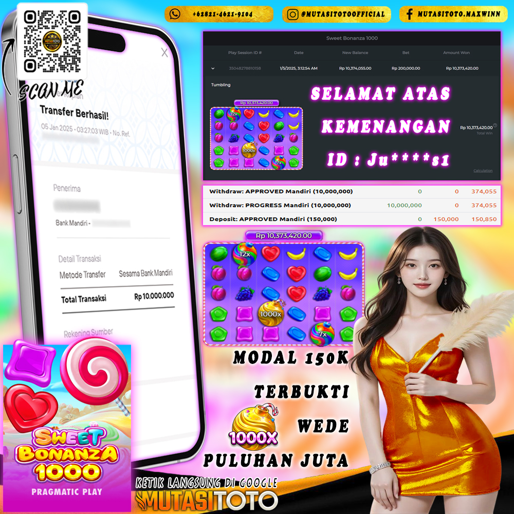 WITHDRAW SWEET BONANZA 1000