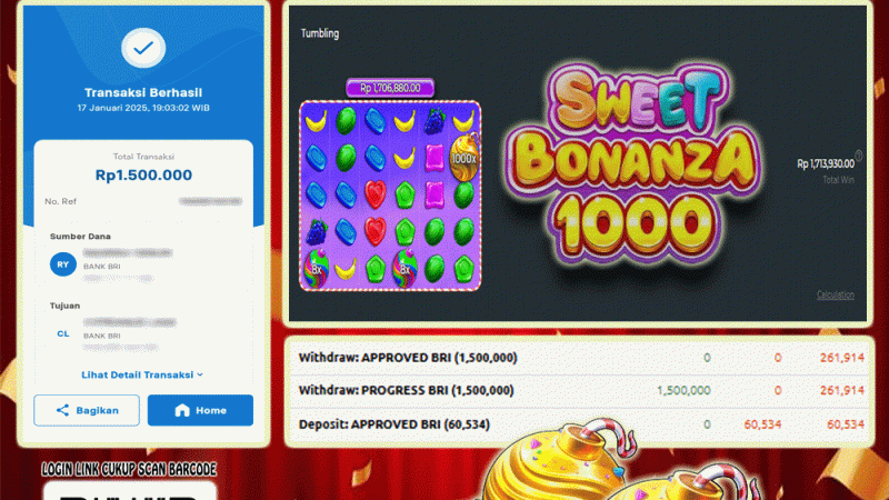 WITHDRAW SWEET BONANZA 1000