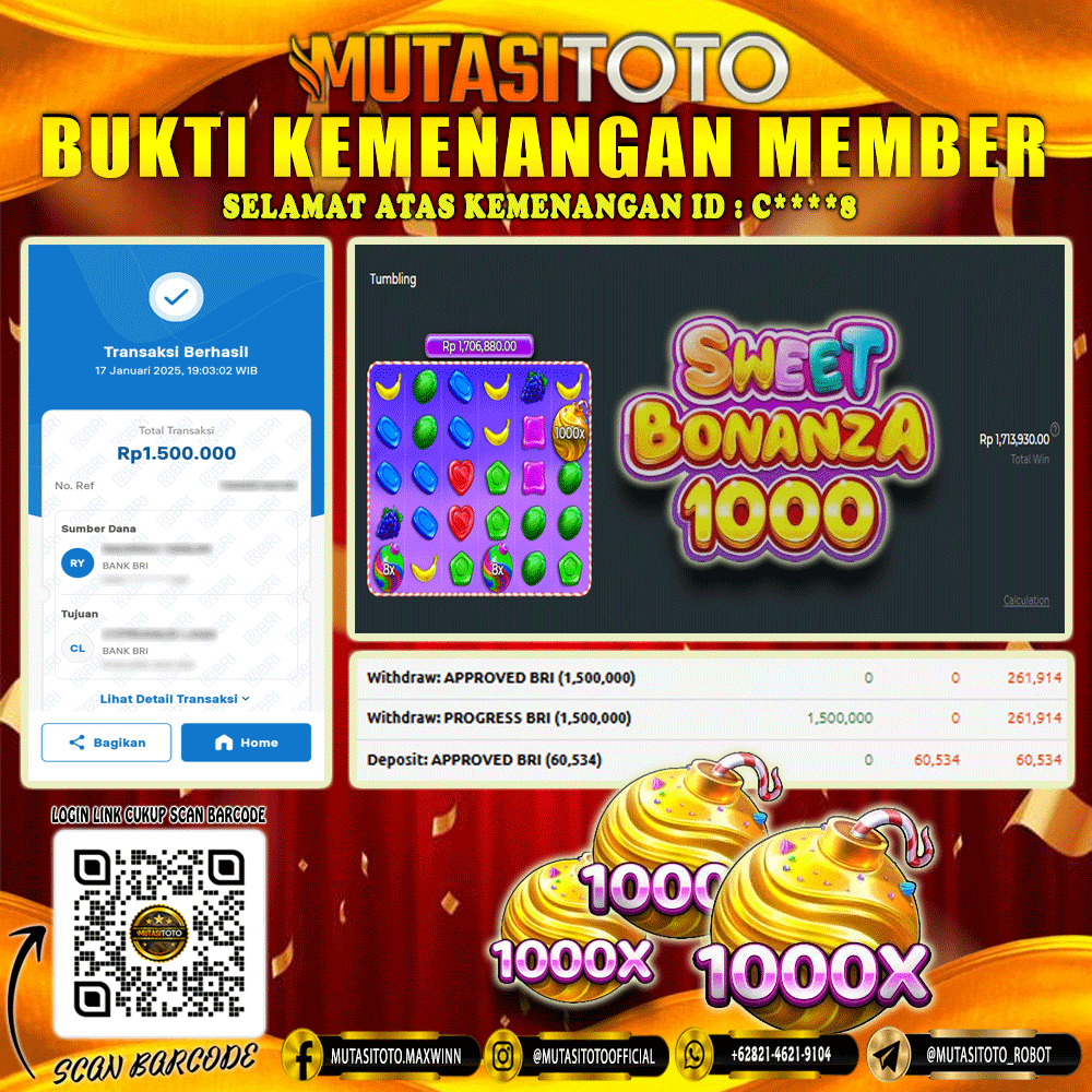 WITHDRAW SWEET BONANZA 1000