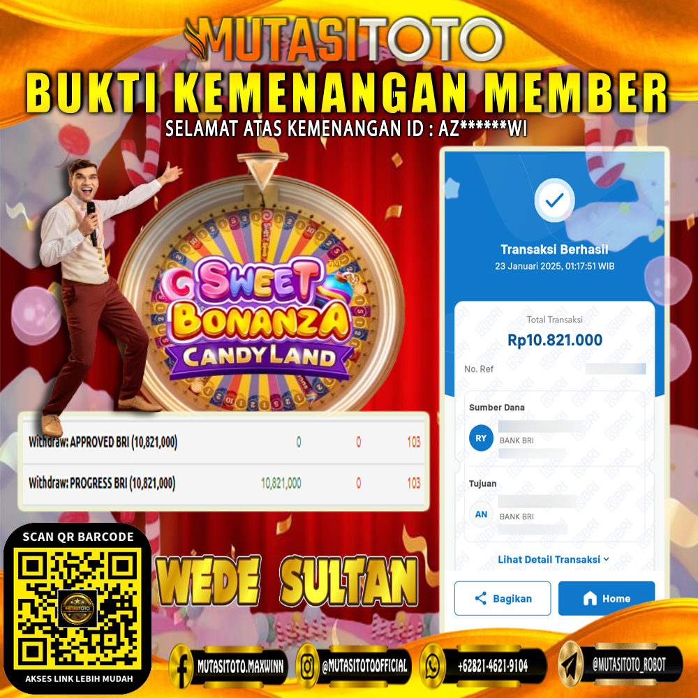 KEMENANGAN MEMBER BERMAIN DI LIVE – SWEET BONANZA CANDYLAND