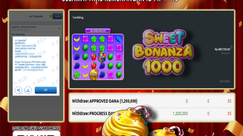 WITHDRAW SWEET BONANZA 1000