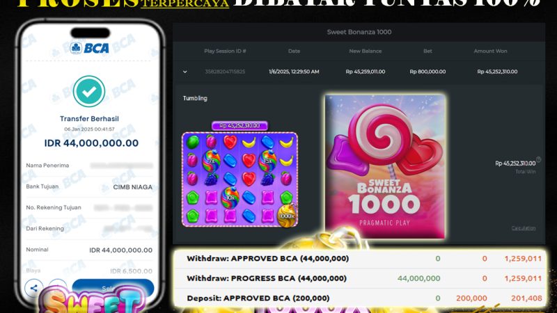 WITHDRAW SWEET BONANZA 1000