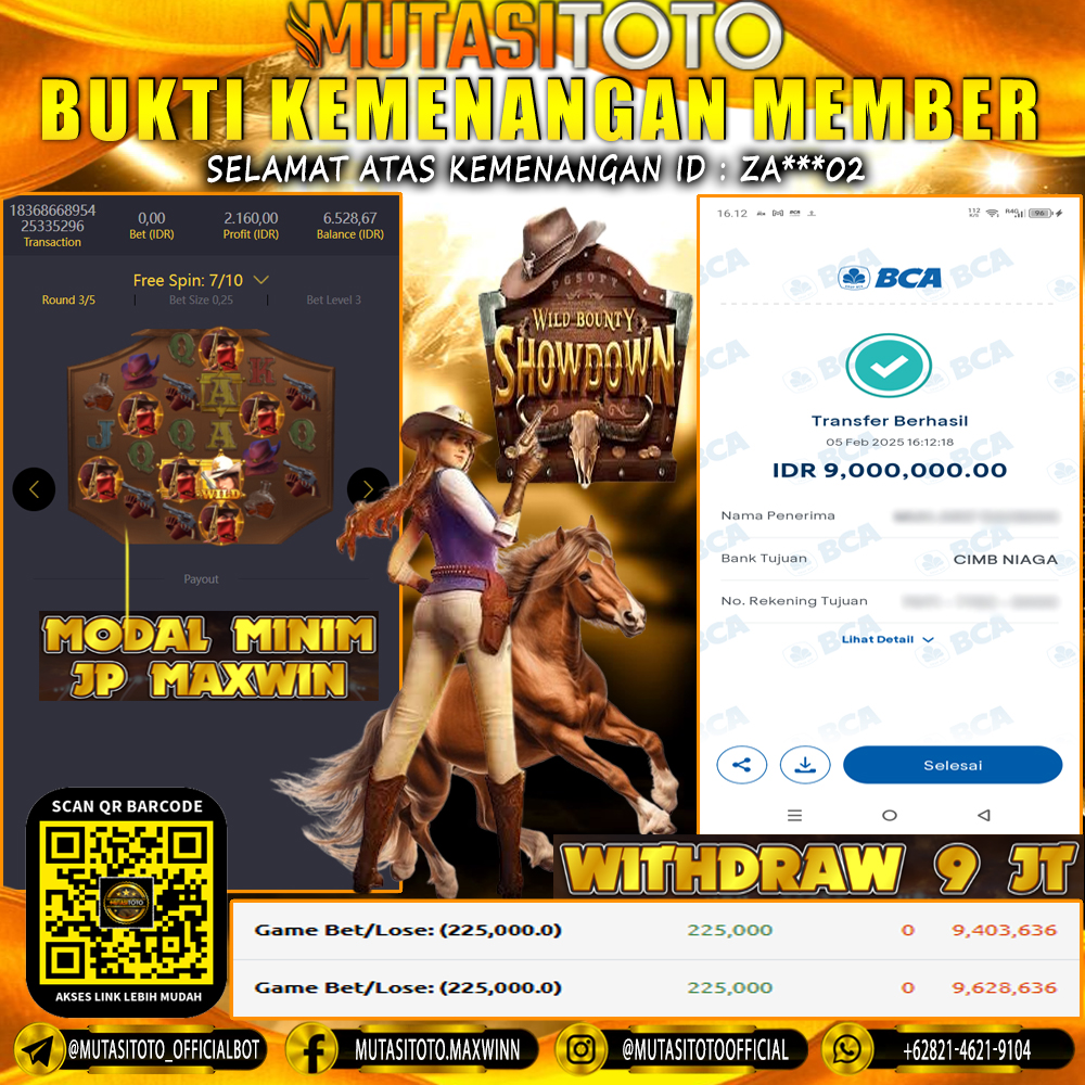 KEMENANGAN MEMBER BERMAIN DI WILD BOUNTY SHOWDOWN