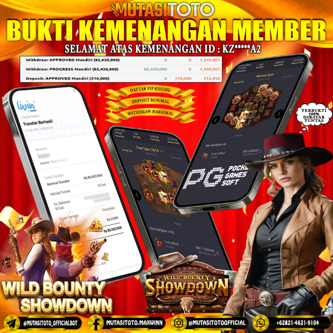 KEMENANGAN MEMBER BERMAIN DI WILD BOUNTY SHOWDOWN