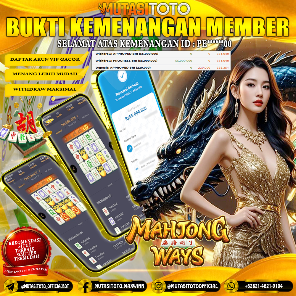 KEMENANGAN MEMBER BERMAIN DI MAHJONG WAYS PG SOFT