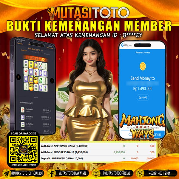 KEMENANGAN MEMBER BERMAIN DI MAHJONG WAYS PG SOFT