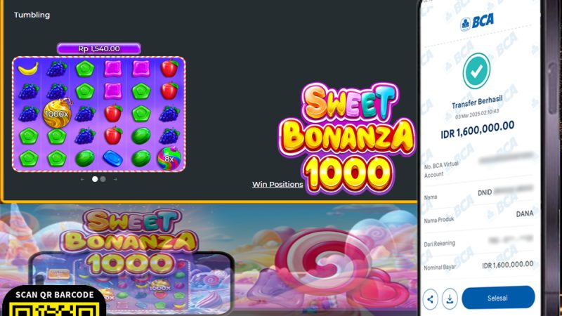 KEMENANGAN MEMBER BERMAIN DI SWEET BONANZA 1000