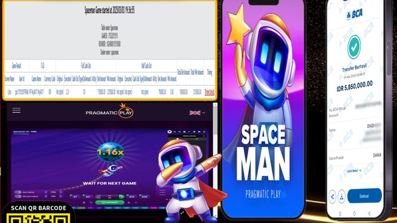 KEMENANGAN MEMBER BERMAIN DI LIVE GAME PP SPACEMAN