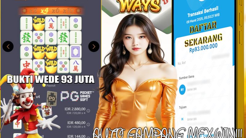 KEMENANGAN MEMBER BERMAIN DI MAHJONG WAYS PG SOFT