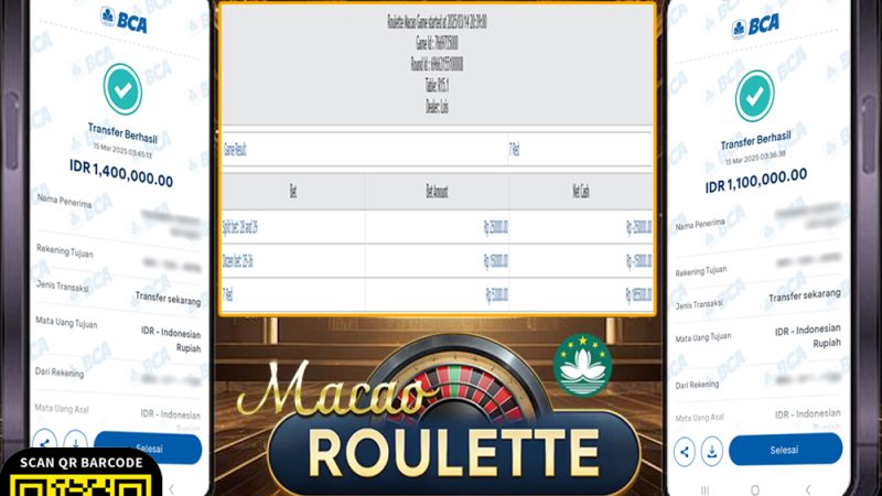 KEMENANGAN MEMBER BERMAIN DI LIVE – MACAO ROULETTE