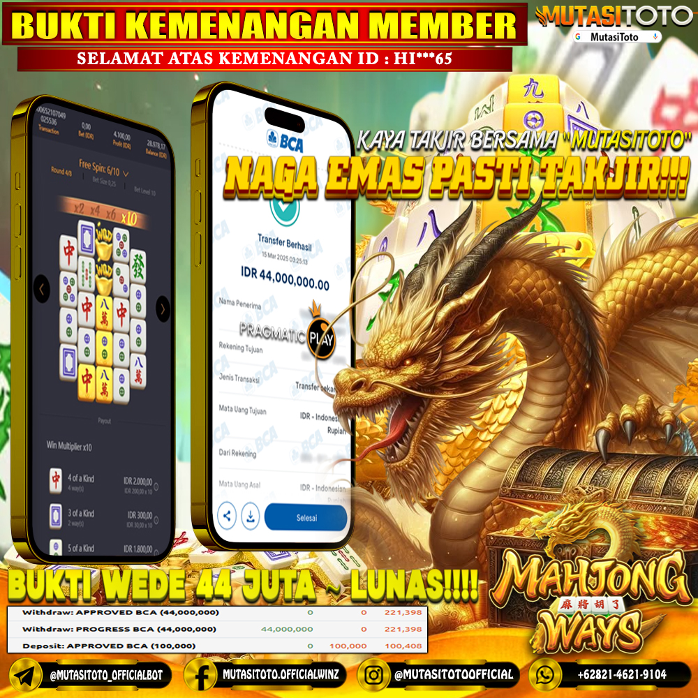 KEMENANGAN MEMBER BERMAIN DI MAHJONG WAYS 2 PG SOFT