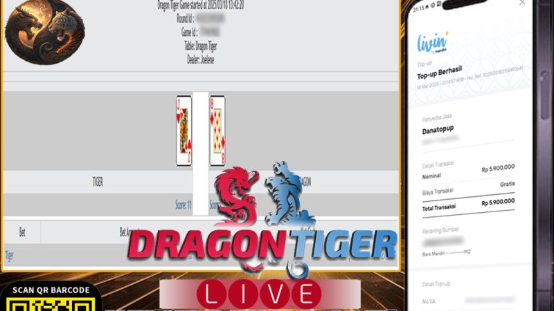 KEMENANGAN MEMBER BERMAIN DI LIVE – DRAGON TIGER