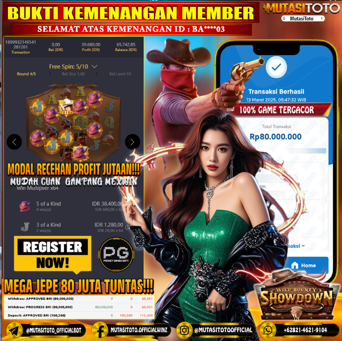 KEMENANGAN MEMBER BERMAIN DI WILD BOUNTY SHOWDOWN