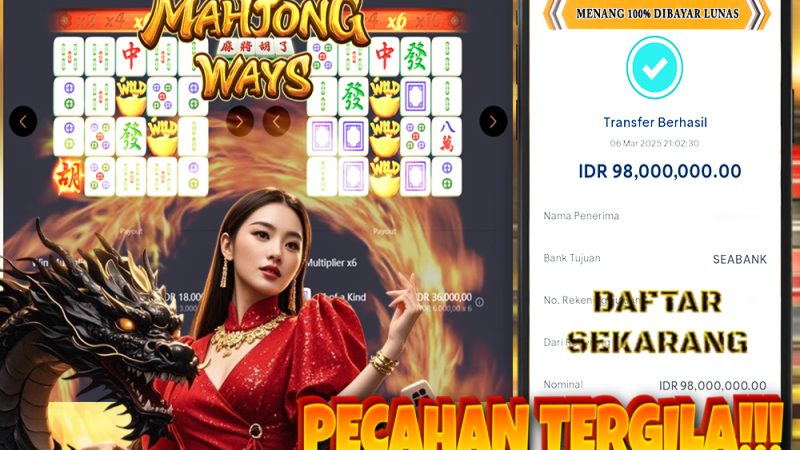 KEMENANGAN MEMBER BERMAIN DI MAHJONG WAYS PG SOFT