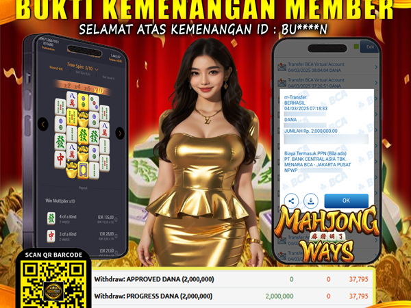 KEMENANGAN MEMBER BERMAIN DI MAHJONG WAYS PG SOFT