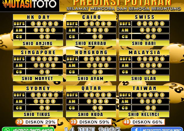 PREDIKSI JITU TOGEL “MutasiToto 14 MEI 2025”