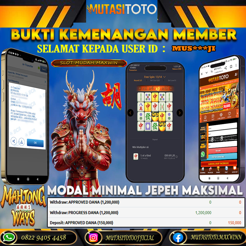 KEMENANGAN MEMBER BERMAIN DI MAHJONG WAYS