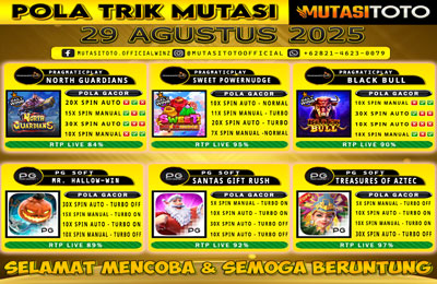 POLA GACOR TERUPDATE 29 AGUSTUS 2025 – MUTASITOTO